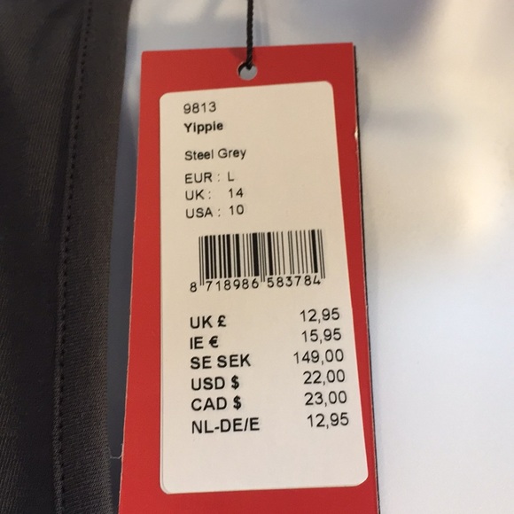 Yest Yippie 9813 Women’s Steel Grey Tank Top Size 10 NWT - Picture 7 of 16